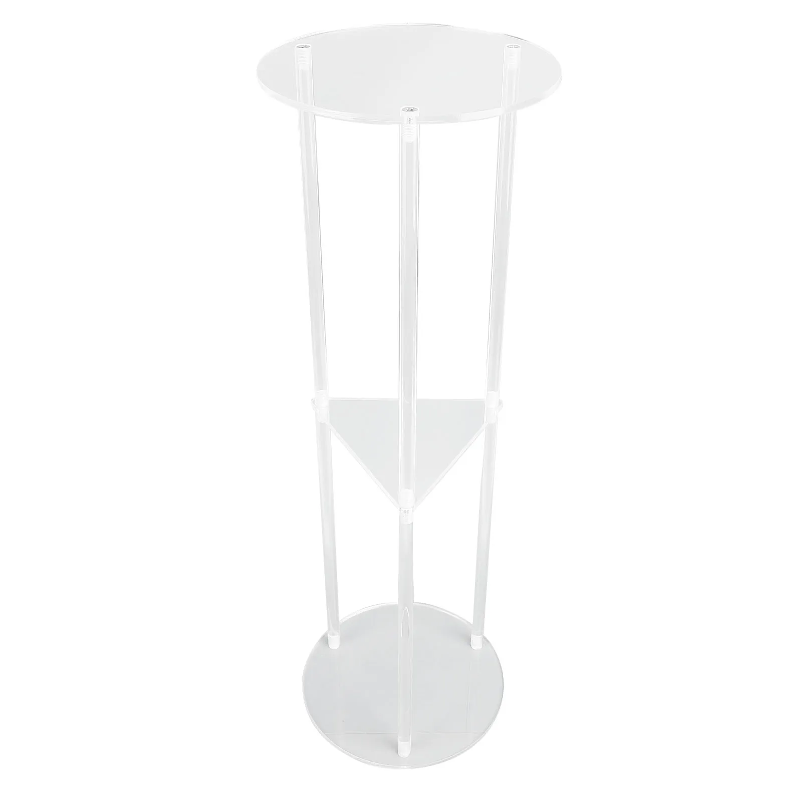 サイドテーブル-モダン-安定した3段ラウンドドリンクテーブル-高品質アクリル素材-ホームリビングルーム-ベッドルーム-ベッドサイドコーナーテーブル