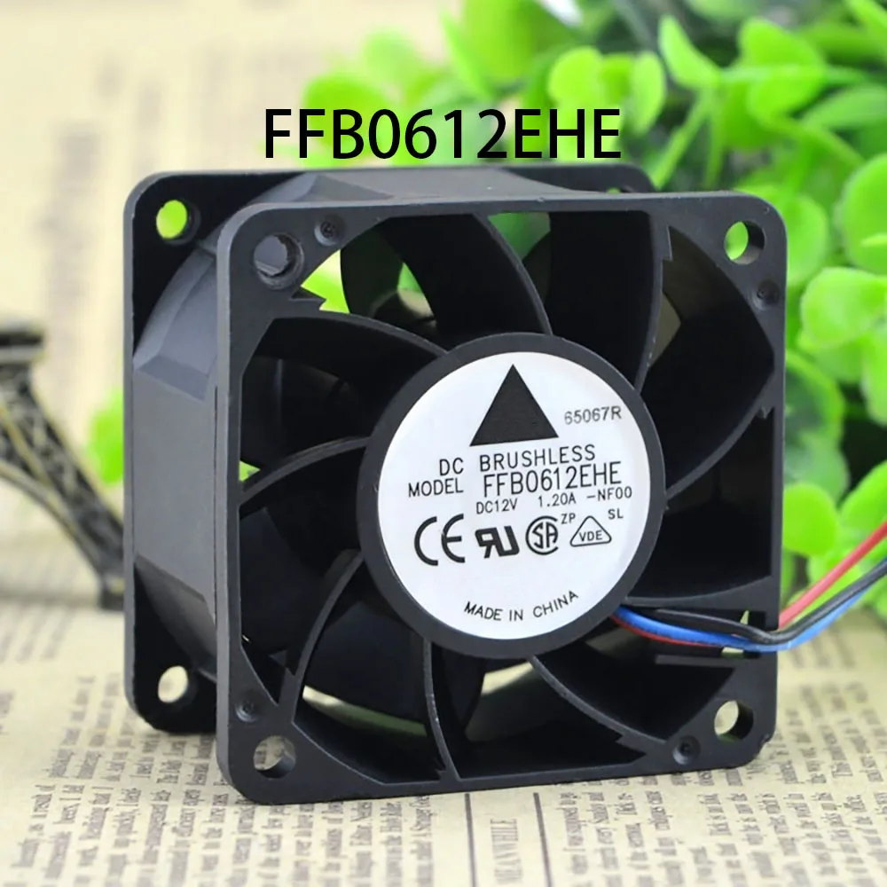 Long-Lifespan Server 12VDC 1.2A 60*38mm 3-line FFB0612EHE Large air volume cooling fan