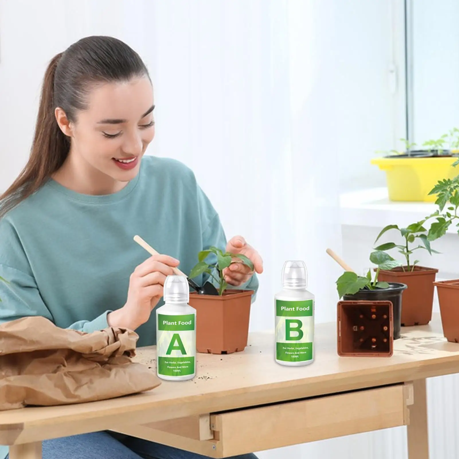 Hydroponic Plant Food Greenhouse Vegetable Fertilizer Indoor Plant Nutrient Liquid for  Growers Landscapers Gardeners Farmers
