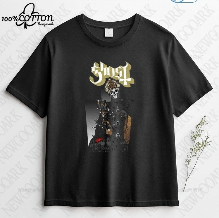 

Heavy Rock Band T-Shirts Funny Ghost BC for Men Women O Neck Summer Casual Cotton Short Sleeve Tees Fashion Streetwear Men Tops