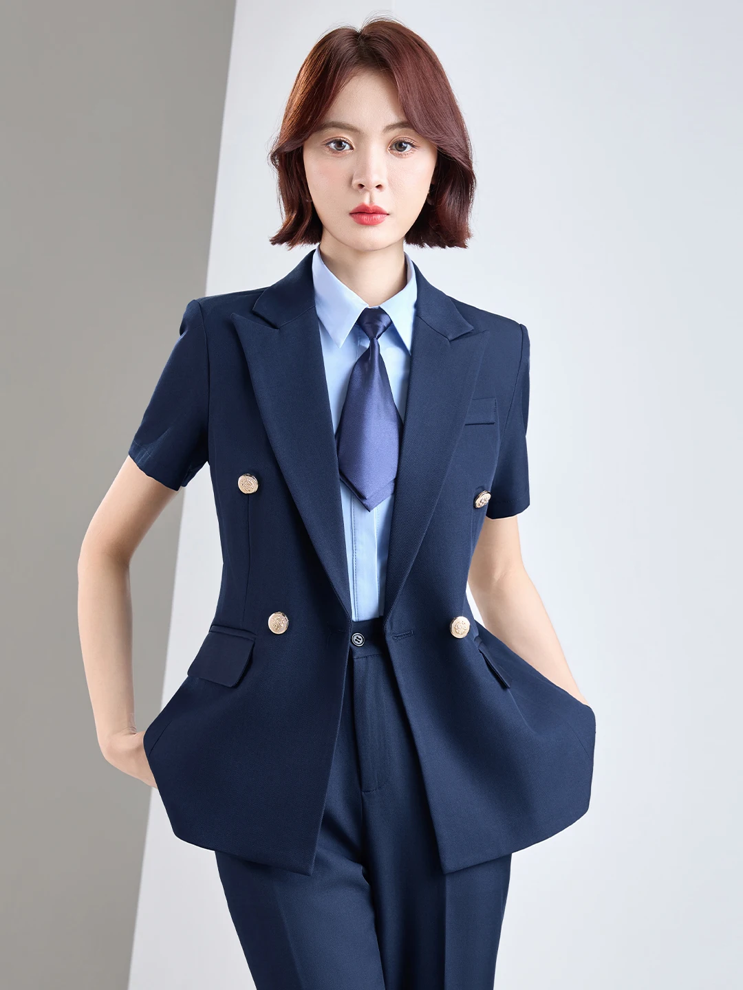 Olive Green Suit Jacket Women's Professional Workwear Summer New Style Bank Interview Uniform Career Formal Outfit Set