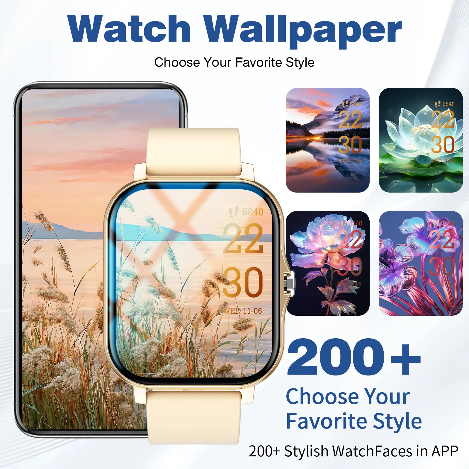 Relógio inteligente 255, chamada sem fio, tela HD de 1,83 polegadas, modo multiesporte, previsão do tempo, adequado para Android e iPhone, presente