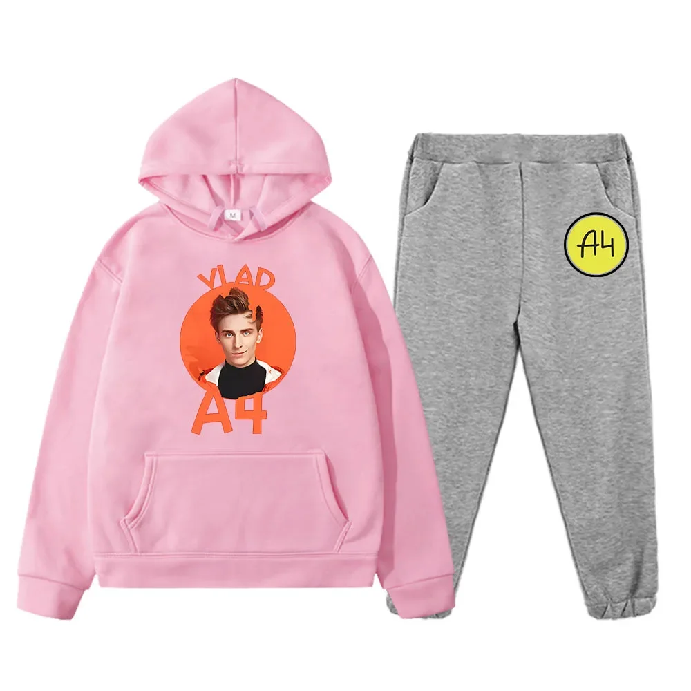 

Мерч А4 VladA4 Funko Pop Anime Hoodies Cute Manga Sweatshirts and Pants Set Boys/girls Clothes Long-sleeved Aesthetic Comic Top