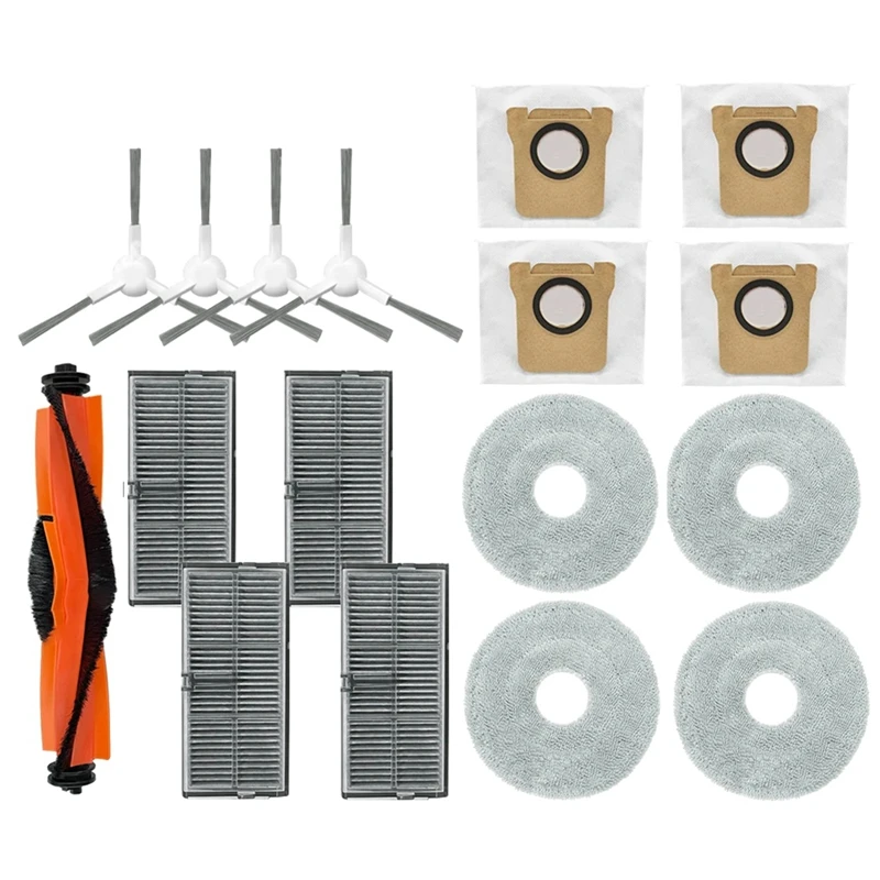 Xiaomi Mijia M30s用ダストバッグ,スペアアクセサリー,メインブラシ,HEPAフィルター,モップ