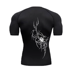 Bedrukt Running Fitness Compressie T-shirt Zomer Hot-selling Dunne bodem Sport Korte mouwen Casual Dagelijks Comfortabele top