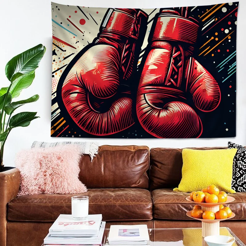 

Boxer Fight HD Boxing Gloves Hanging Bohemian Tapestry Indian Buddha Wall Decoration Witchcraft Hippie Cheap Hippie Wall Hanging