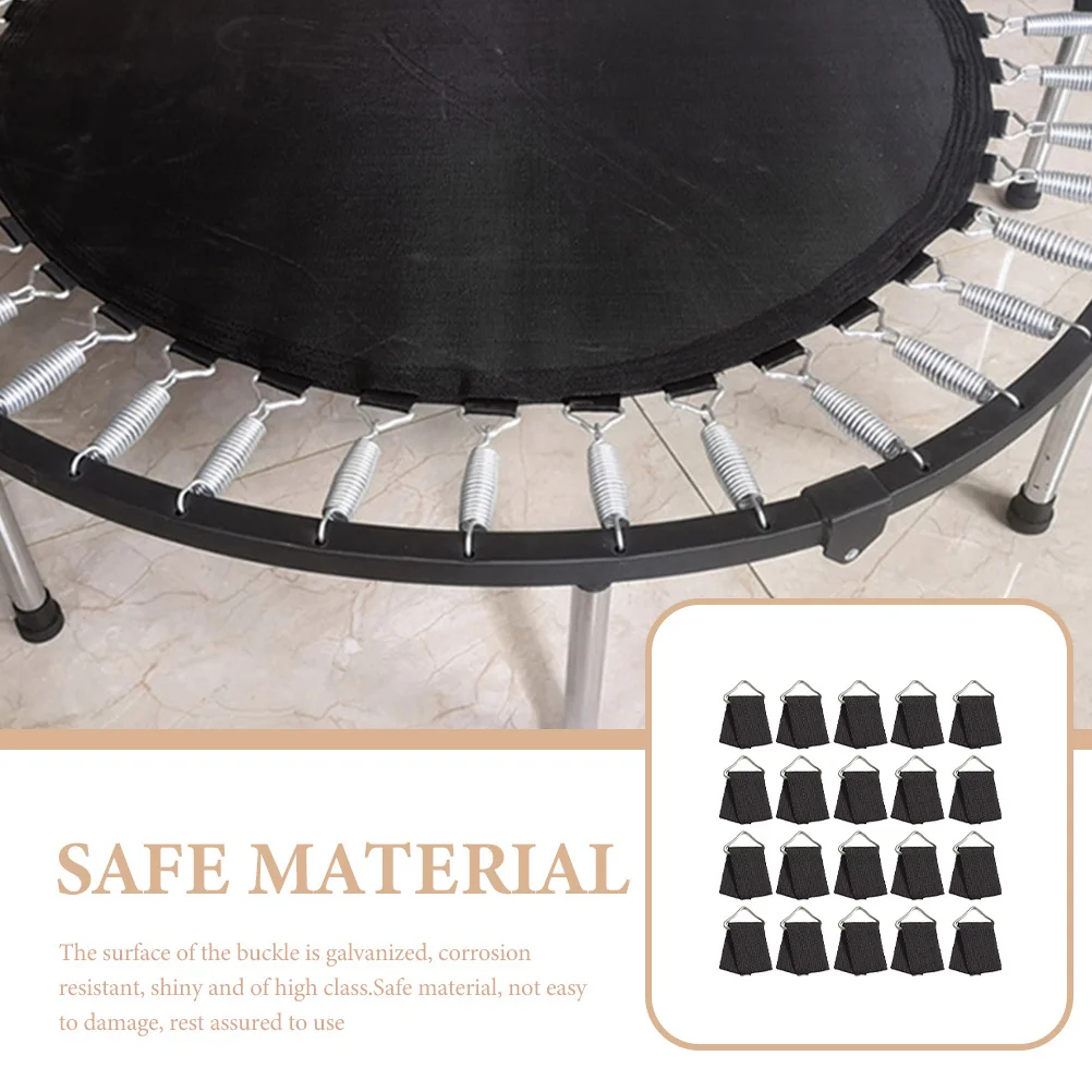 

40 set Triangle Trampoline Ring Iron Buckle For Jumping Bed Replacement Durable Outdoor Safety Bounce Parts Trampoline