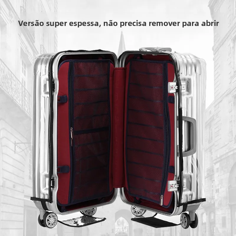 Capa Protetora Transparente Impermeável Reforçada para Mala de Bordo Samsonite Diplomat - Capa Externa
