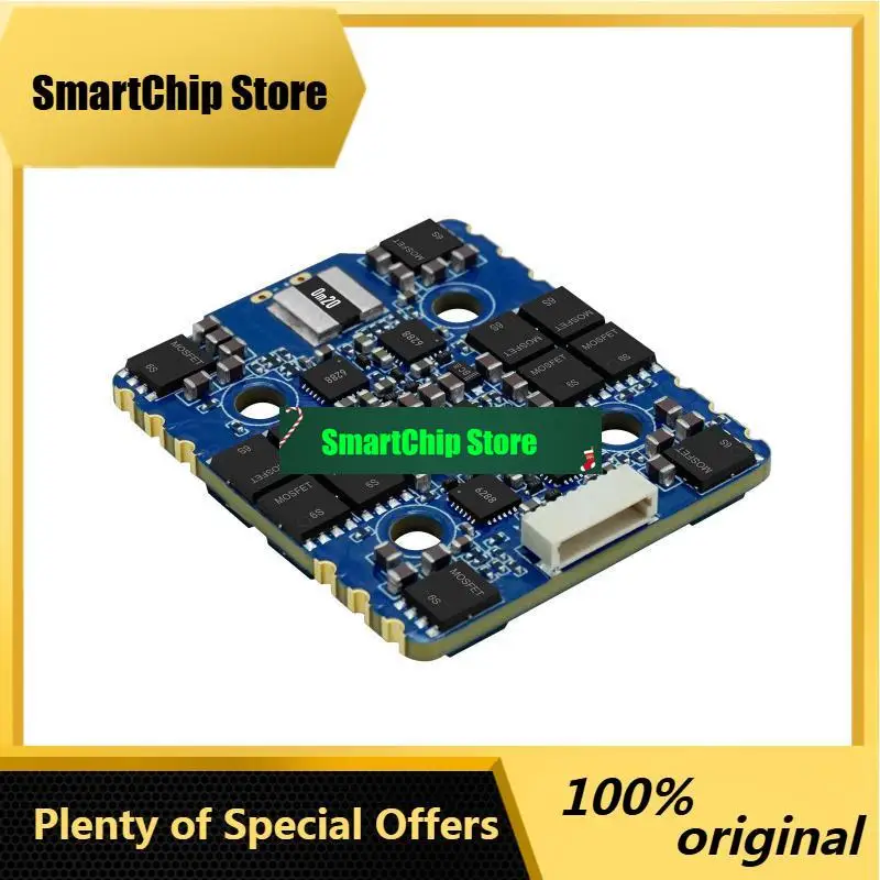 SmCpSEQURE Blueson A1 6S 65A или 8S 70A ESC с прошивкой AM32 или BLHeli_32, 128 кГц, 4-в-1 ESC для FPV-дронов, гонок и фристайла