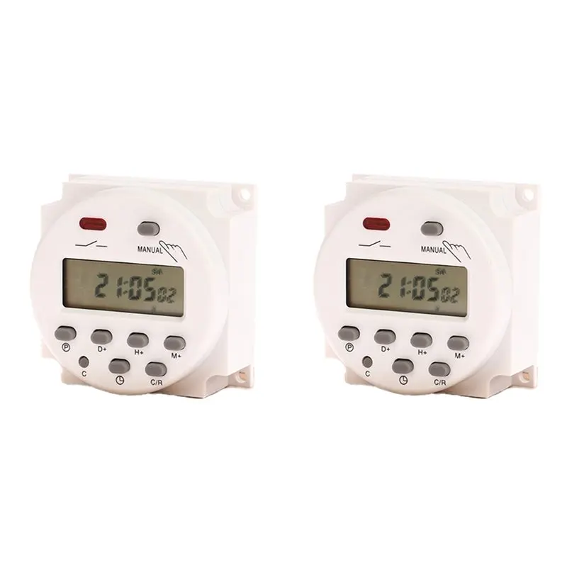 

Smart-2X 220V CN101A Digital LCD Power Timer Programmable Time Switch Relay CN101 Timer Switch Power Timer