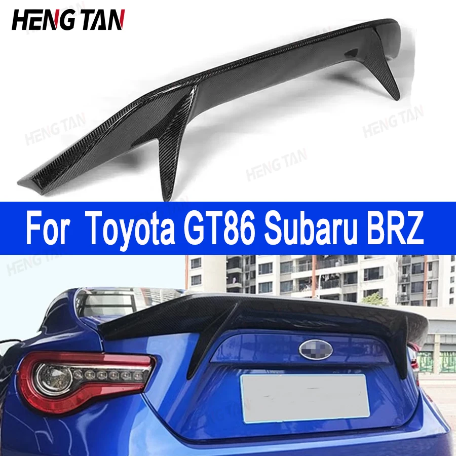 For Toyota Subaru BRZ GT86 High quality Carbon Fiber Tail fins Rear Trunk Spoiler Guide Wing Rear Wing Car Trunk Diverter