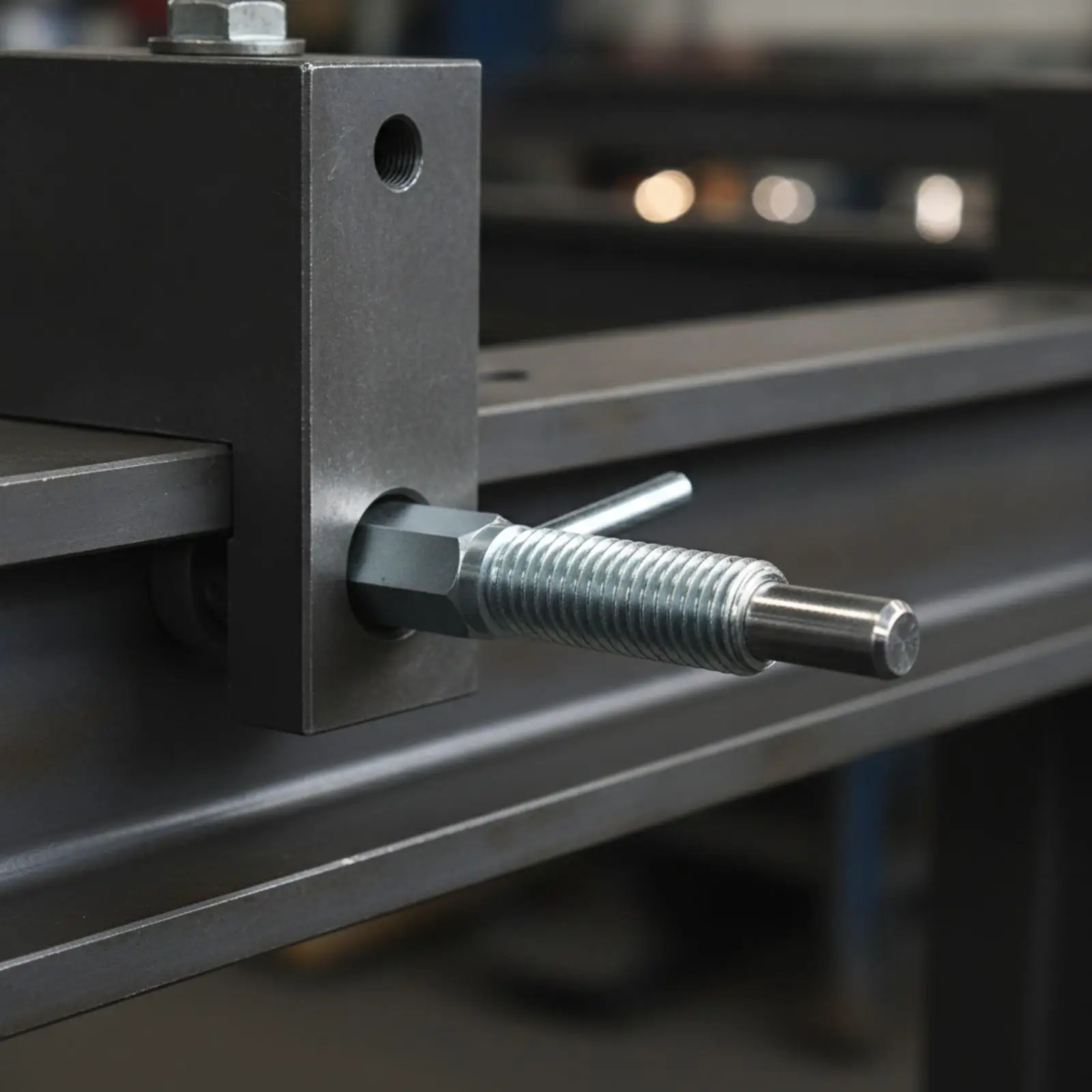 Heavy Duty Spring Loaded Pin Galvanized Carbon Steel Indexing Plunger for Automation Equipment Smooth Locating Tip Manual