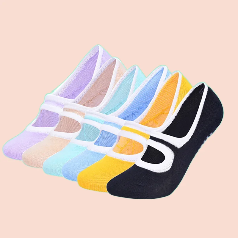 3/5 Pairs New High Quality Women High Quality Socks Breathable Yoga Sports Socks Anti-Slip Damping Pilates Ballet Fitness Socks