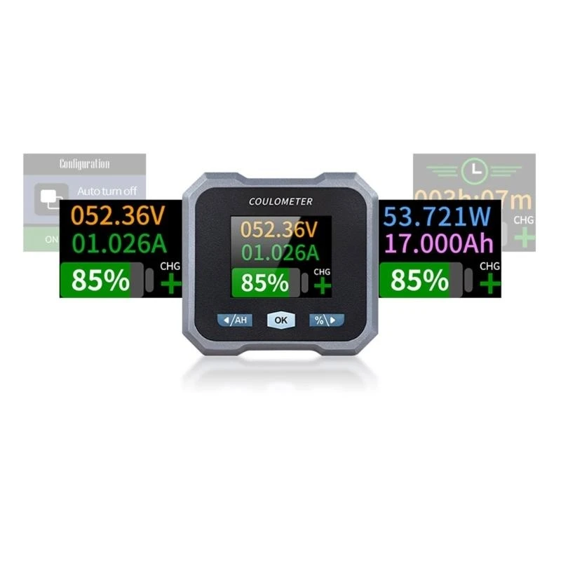 Battery Monitor Test Coulometer Energy Meter BL-F DC10-100V 0-400A Battery Tester Current Battery Meter