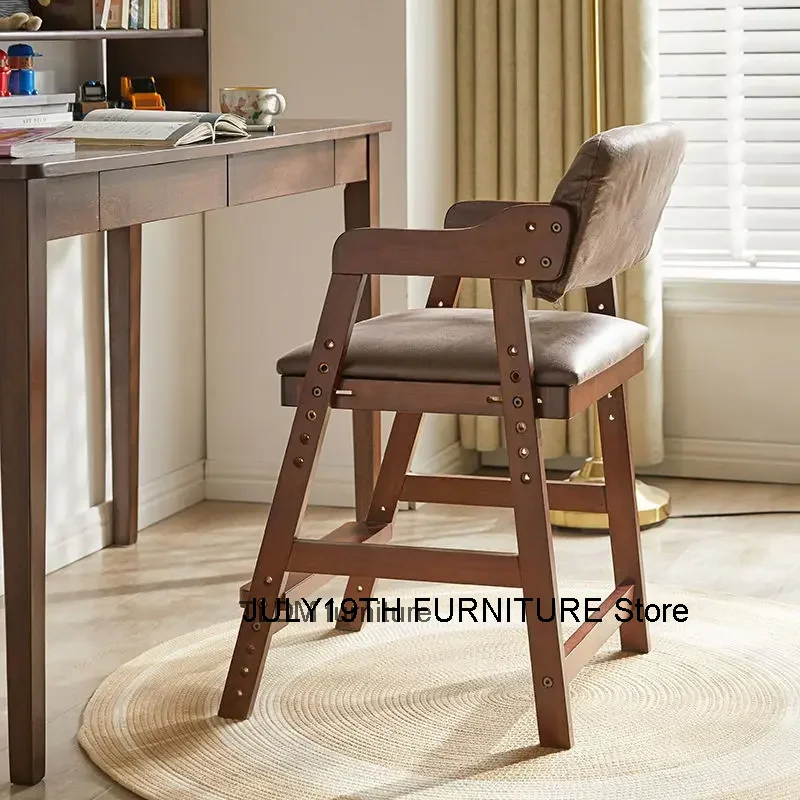 Furniture, solid wood chairs, children's learning and writing, adjustable lifting table chairs, armchairs