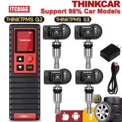 ThinkCar-herramienta de diagnóstico de presión de neumáticos de coche, dispositivo 2 en 1, programación de activación de Sensor, aprendizaje, THINK TPMS G2 y S3 TPMS 315MHz + 433MHz