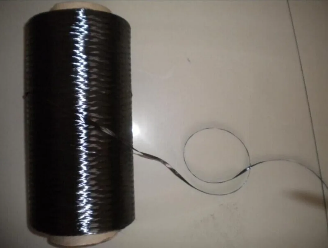 6K Black Carbon Fiber Tow Filament Yarn Thread Tape 30m Length 3500MPa