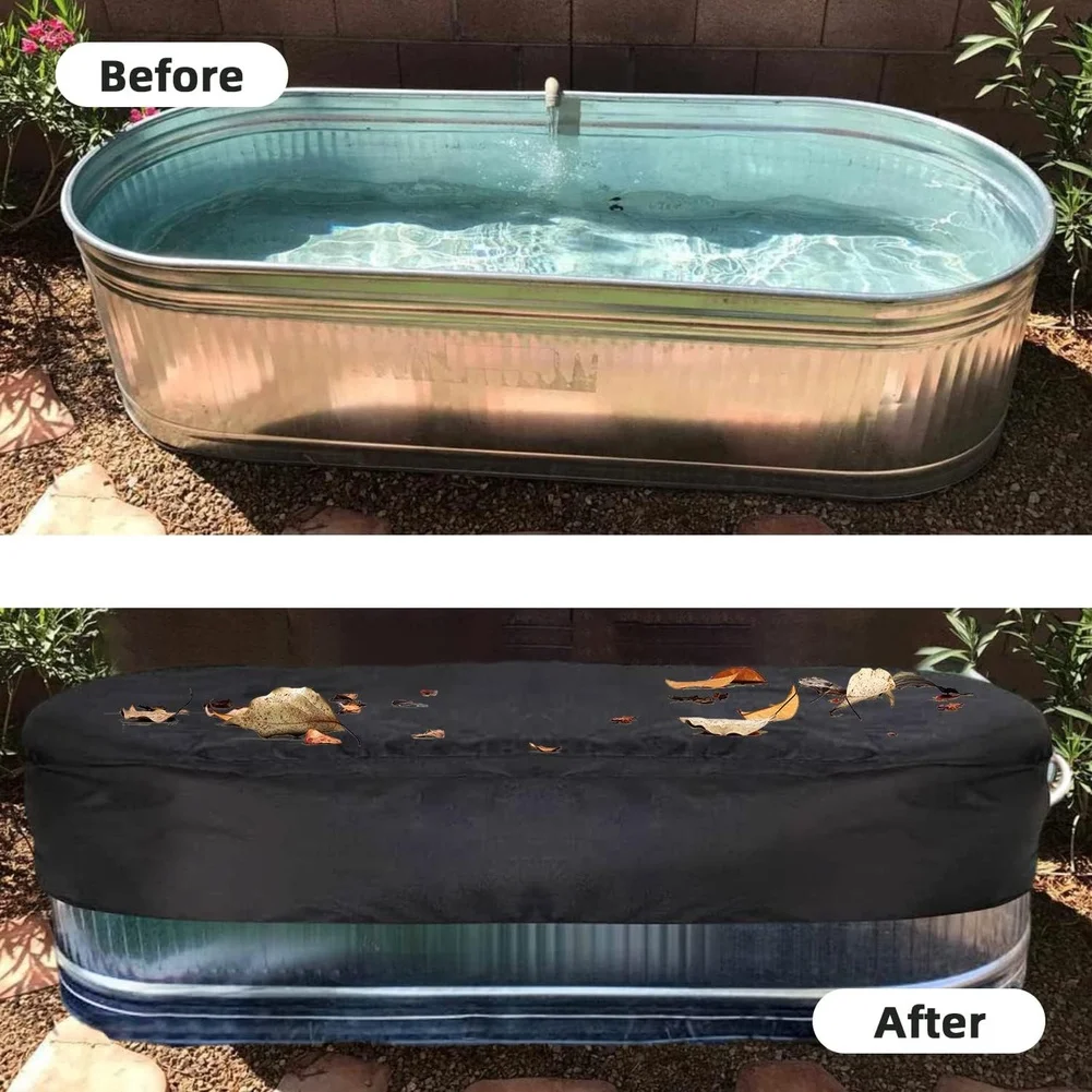 For Rainy Days Oval Tank Cover Garden Tank Protector 420D Oxford Fabric PU Coating Material Snug Fitting Design