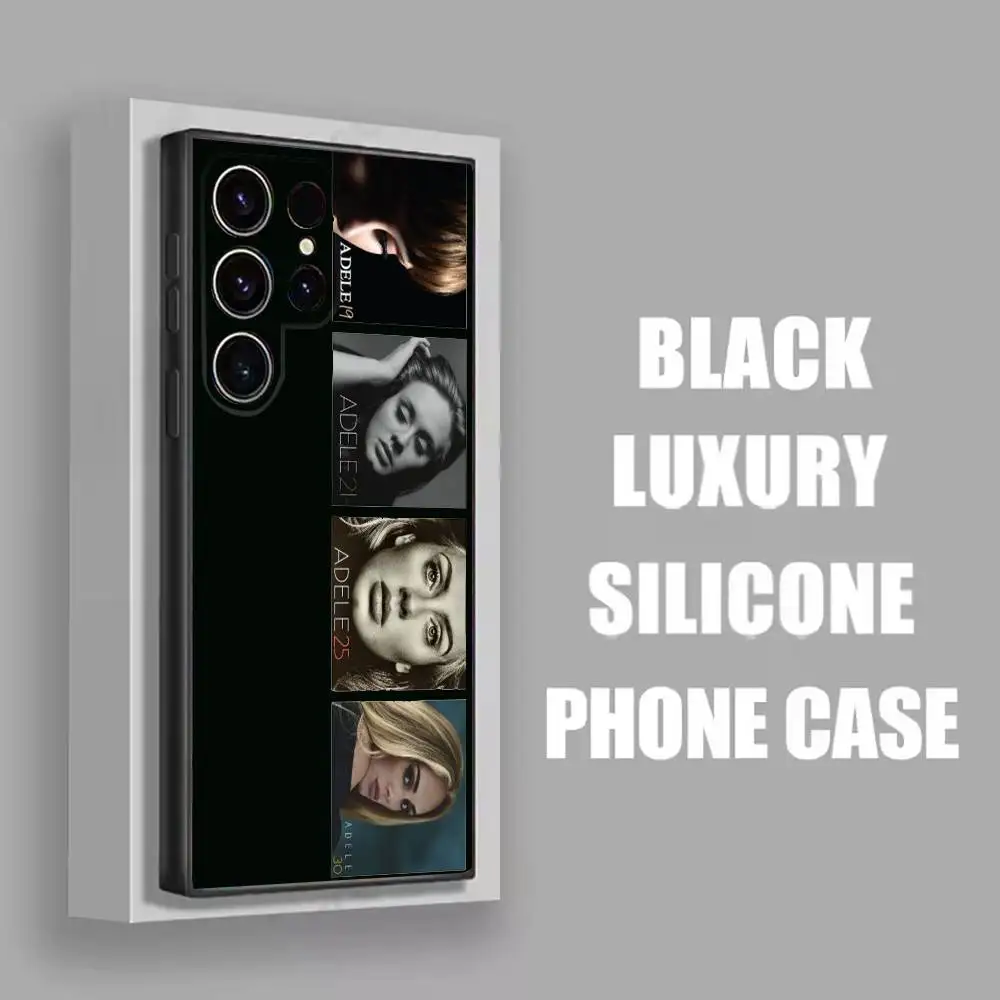 A-Adele 25 21 19 30 1988 حافظة هاتف لهاتف سامسونج S21,S30,S25,S22,S23,S24,S20,Plus,Fe,Ultra,Lite,5G غطاء أسود #6