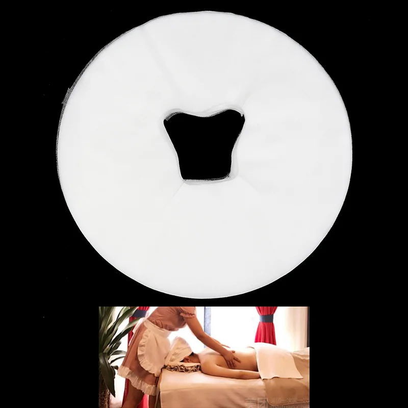 100Pcs Disposable Massage Table Sheets Headrest Pads Face Pillow Cover Cushion Cover Massage Face Cradle Head Rest Covers〔DD329〕