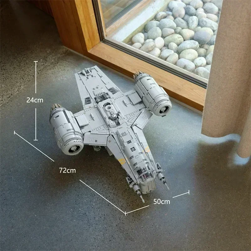 

NEW The Razor Crest Building Blocks Model Spacecraft Bricks Toys for Boys Birthday Gifts ﻿decoration 6187Pcs