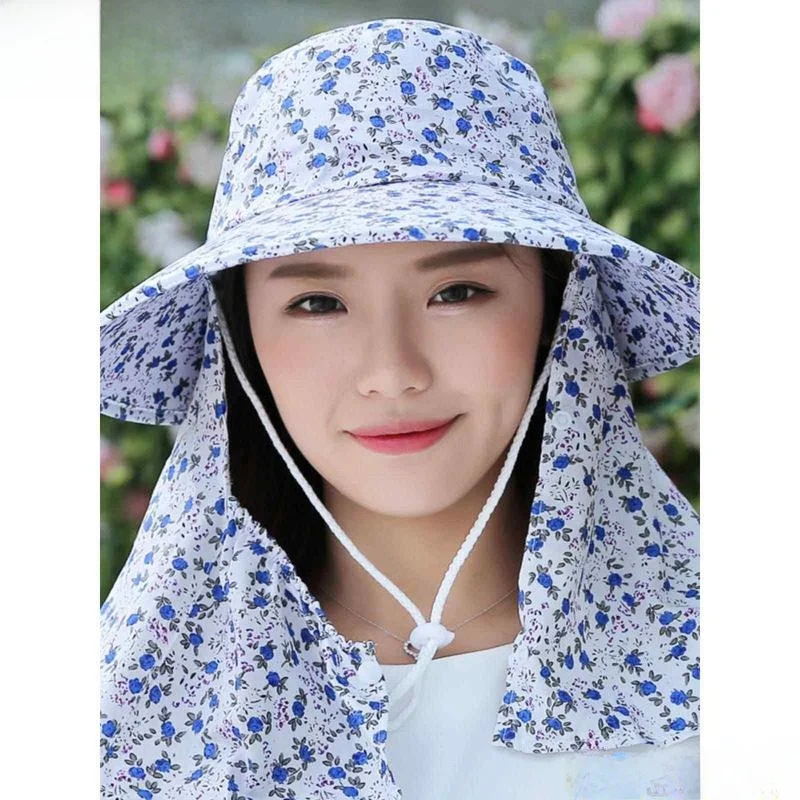 

Женская летняя шляпа для работы на открытом воздухе с защитой от УФ-лучей, солнцезащитная шляпа с широкими полями, шляпа для сбора чая