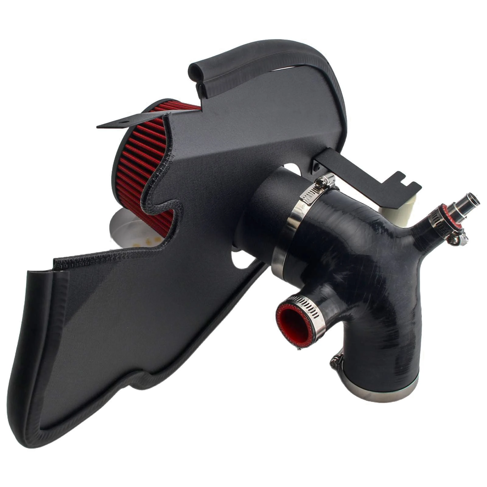 Kit de sistema de admissão de ar frio para carro, para bmw 535i f10 f11 n55 3.0t turbo 2010 ~ 2016, com proteção térmica do motor com filtro de ar de alto fluxo