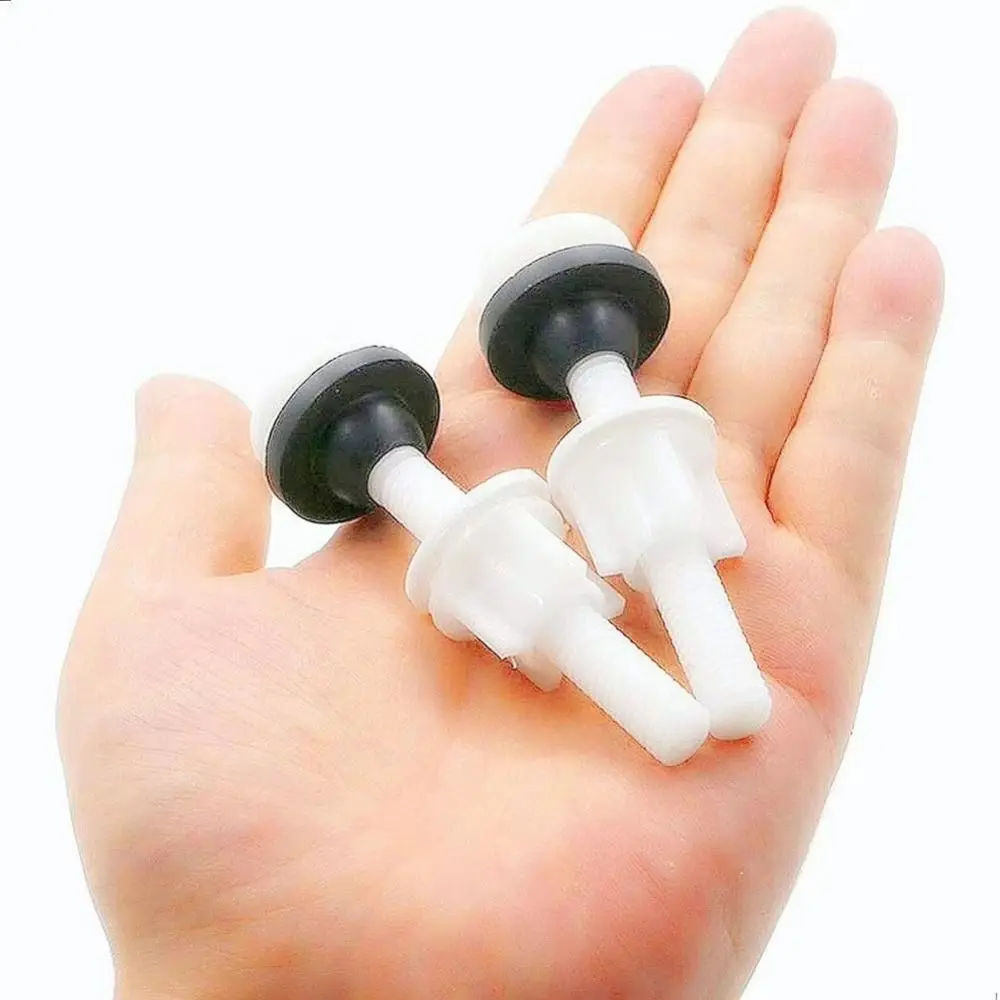 2pcs Rust Proof Toilet Tank Screws Corrosion Resistant Universal Fit Toilet Repair Kit Leak Proof Toilet Tank Fixing Screws