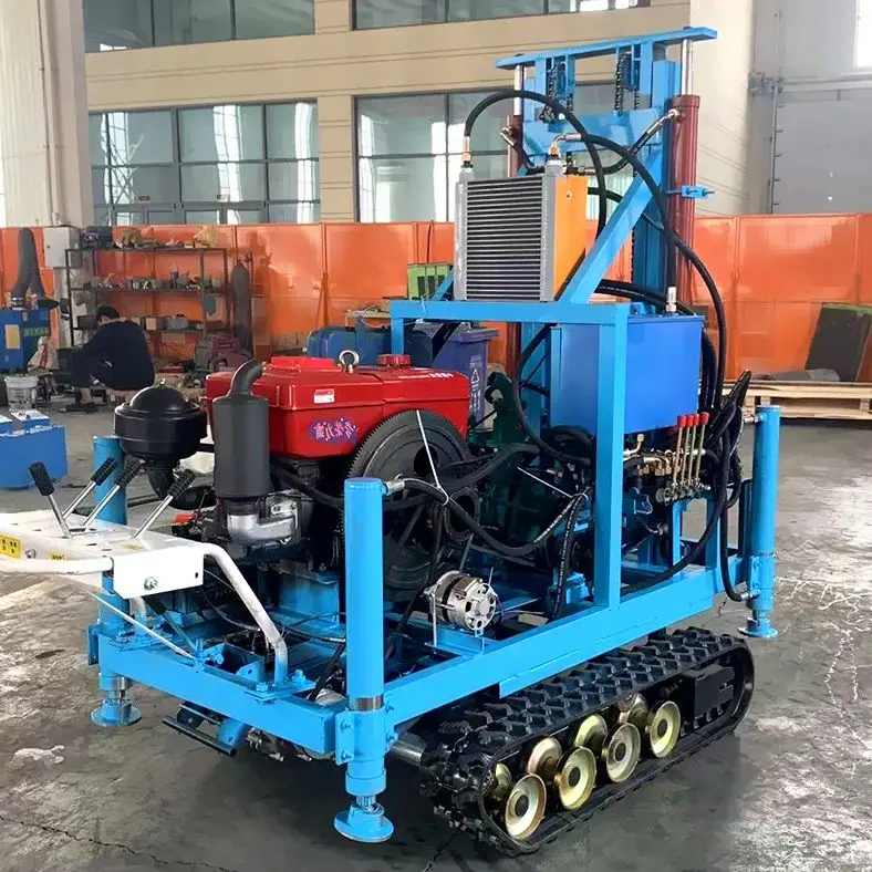 

Customized High Efficiency Hydraulic Diesel Drilling Rig Borehole Machine 22HP-35HP 100m-180m Portable