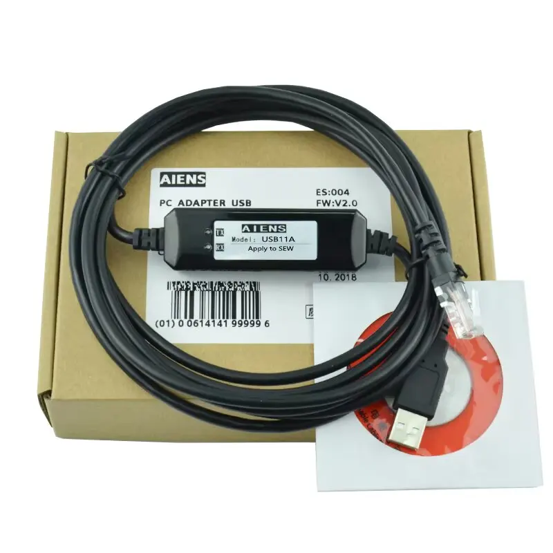 Applicable SEW inverter is used to connect the computer debugging cable USB11A to download the data communication line