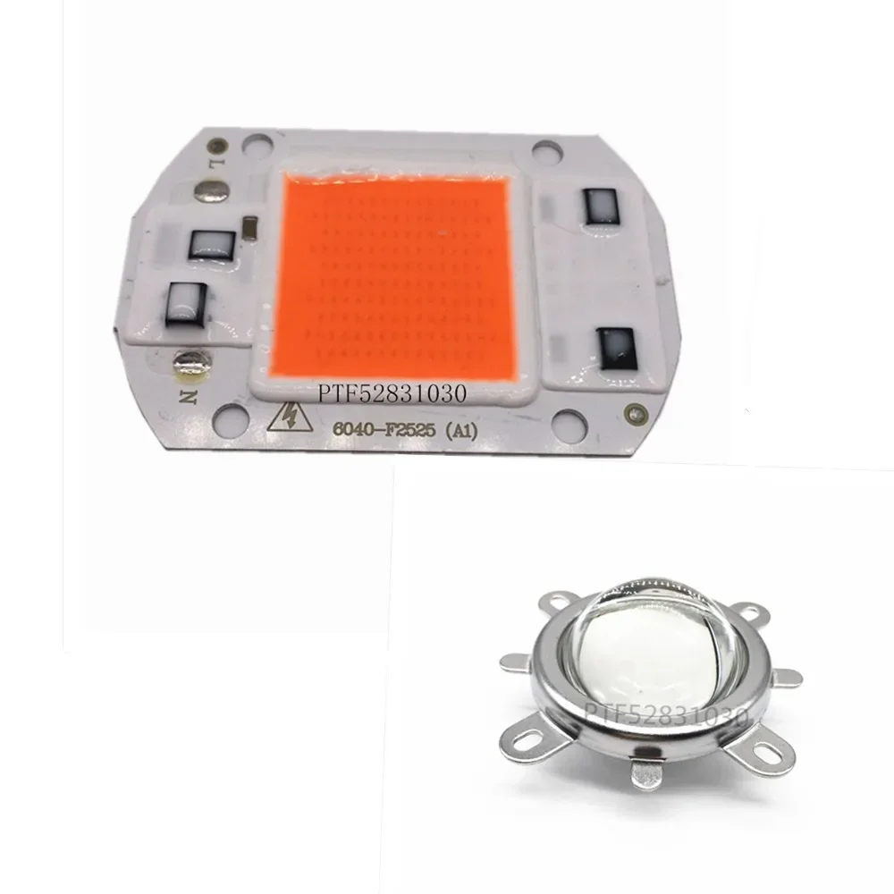 

LED COB Grow Chip White Chip+Lens Reflector 50W 30W 20W 110V/220V For LED Flood Light DIY Outdoor light