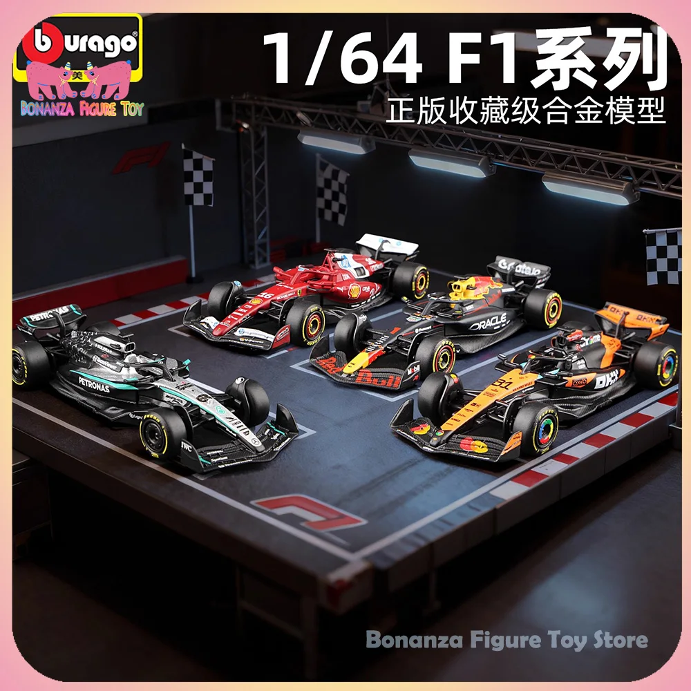本物の1-64スケール-ブラーゴ-フォーミュラ1-2025-f1-フェラーリ-マクラーレン-レッドブル-メルセデス・ベンツ-合金製カーモデル-コレクション-記念品-ギフト-おもちゃ