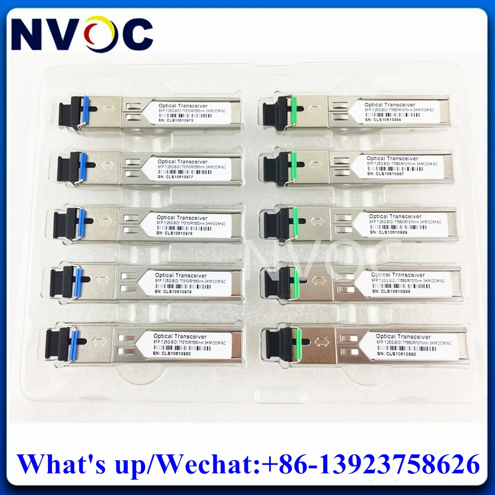 2Pairs 1.25G SFP BIDI 100KM 1490nm/1550nm WDM SingleMode Simplex Single Fiber LC/SC DDM DOM Fibre Transceiver Module