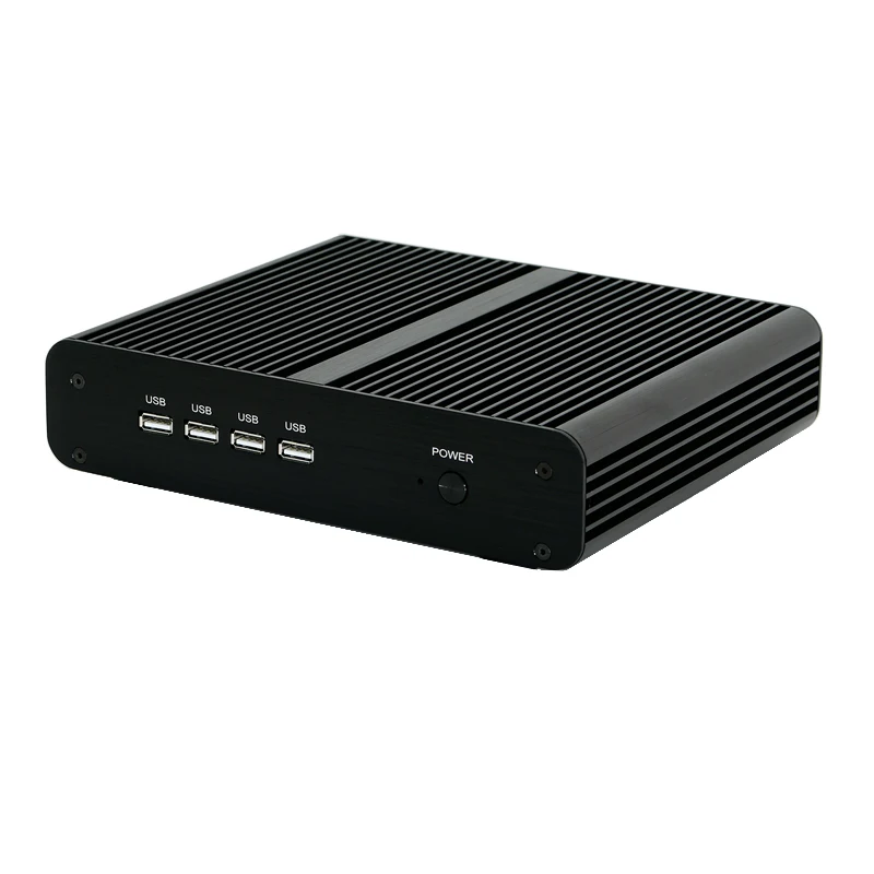 11th Gen Fanless Mini PC Intel Core i7-1165G7 Windows 11 2*DDR4 M.2 NVMe+Msata+2.5''SATA HTPC NAS HDMI DP