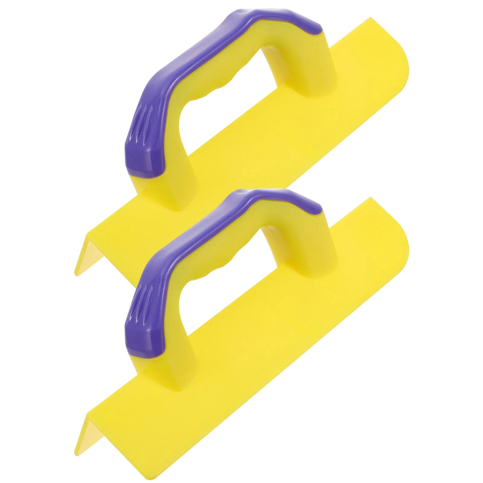 2Pcs Wall Corner Cement Trowel Plastic Drywall Tool Set Precise Concrete Edger for Drywall Corner Finishing Plastering Trowel