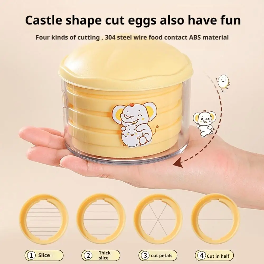

Kitchen Accessories Four In One All Egg Machine Preserved Household Modeling Multi-function Cutter Fancy Splitter Eggs S5R9