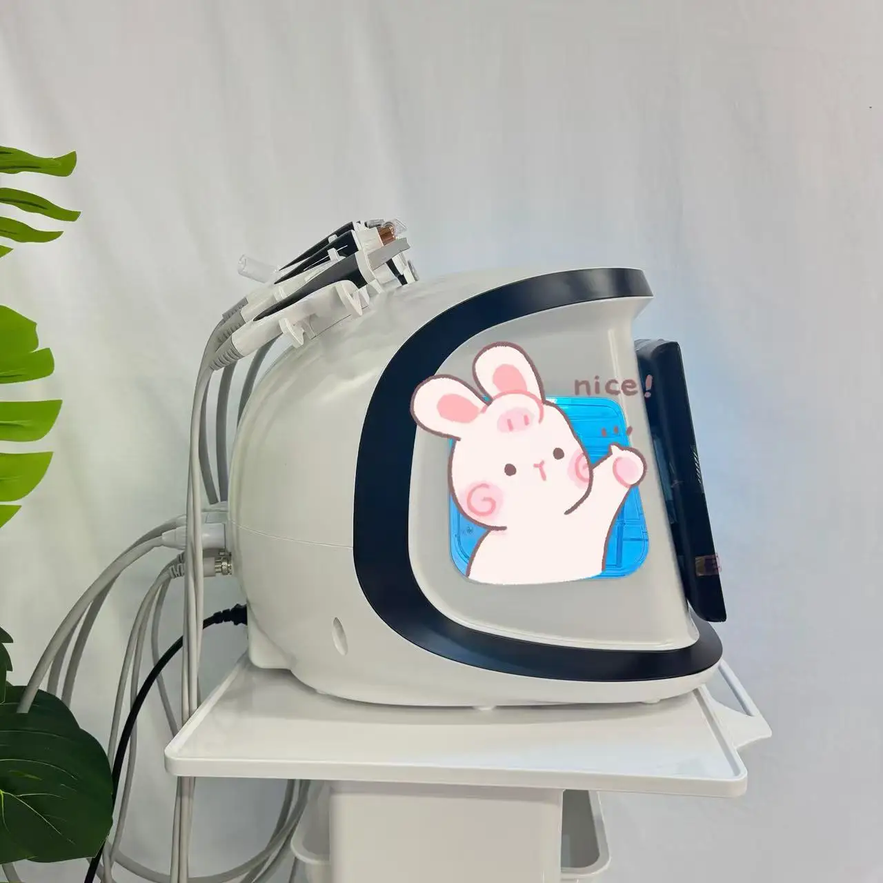 الذكية الجليد الأزرق زائد 7 في 1 الأكسجين هيدرو جلدي فقاعة آلة المهنية الوجه هيدرا آلة rf رفع آلة بالموجات فوق الصوتية #2