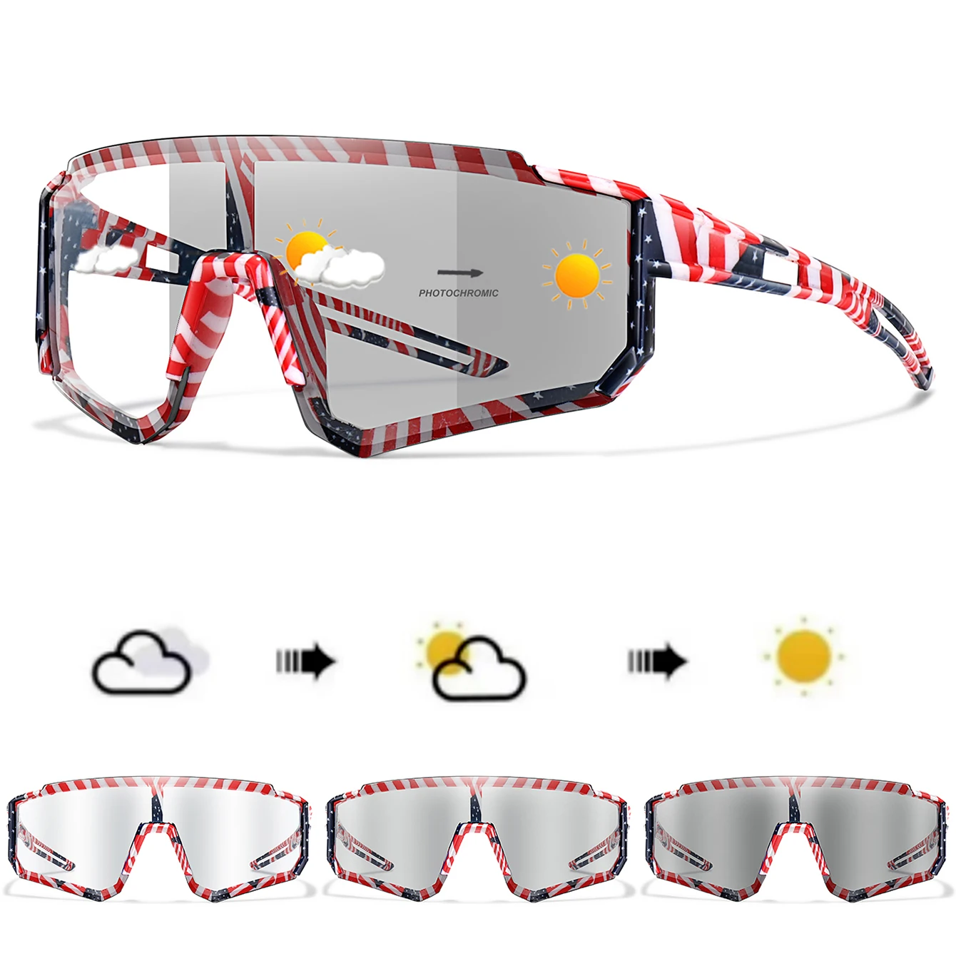 AliExpress LOISRUBY Fashion Photochromic Cycling Sunglasses Men Women Bicycle MTB Bike Fishing Running Sports Goggles Comfortable Eyewear