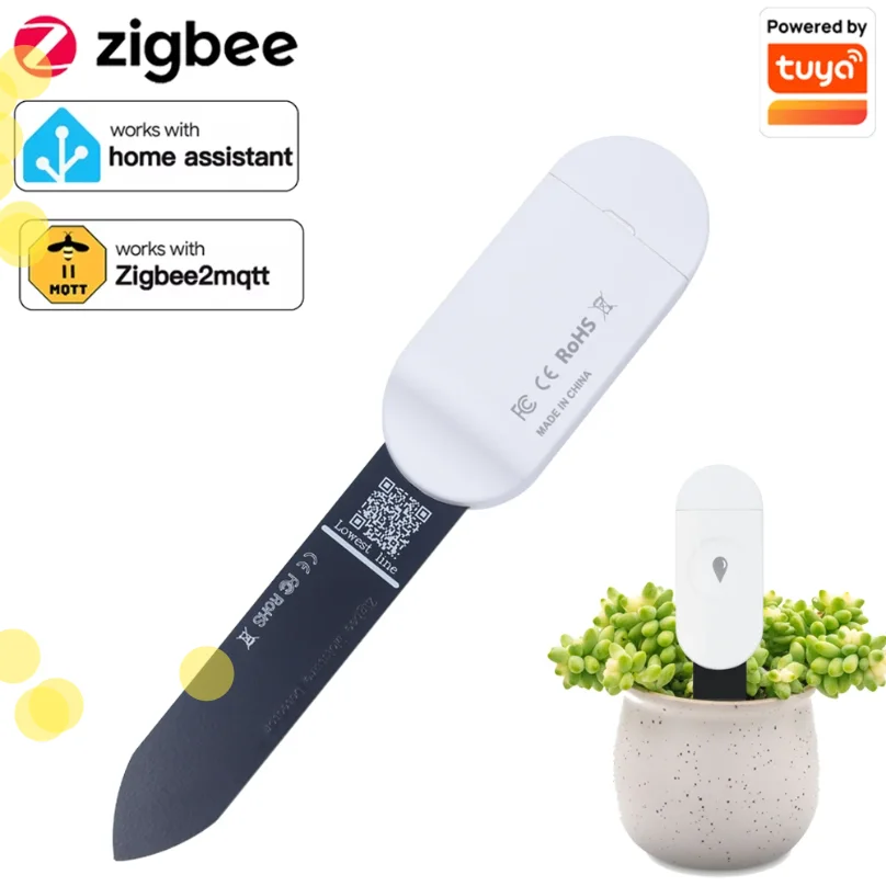 Temperature Humidity Moisture Detector Smart Soil Tester Moisture Sensor Phone App RealTime Monitor for Home Garden