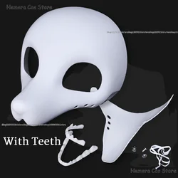 Kemono Fursuit Mask Canidae Felidae Mask Skull Furry Kig Animal The Wolf Halloween Party Woman Man Japanese FOX Mask With Teeth