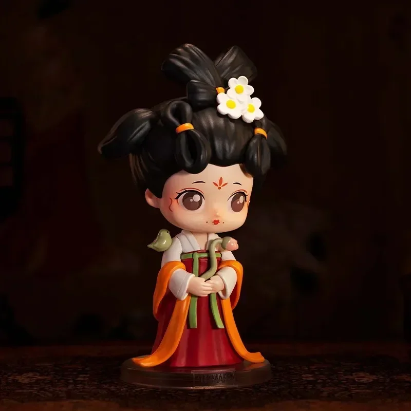 W magazynie Oryginalny POP MART Palace Banquet in Tang Dynasty Series Blind Box Zabawki niespodzianka pudełko dla lalek Tajemnicza figurka akcji