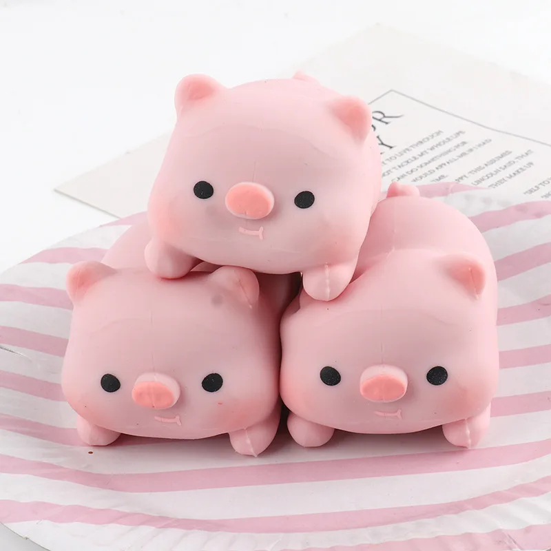 Creative Lala Pig Dumpling Tofu Ball Squishy Fidget  Moldable Squeeze   Stress Vent Decompression Holiday  Gift