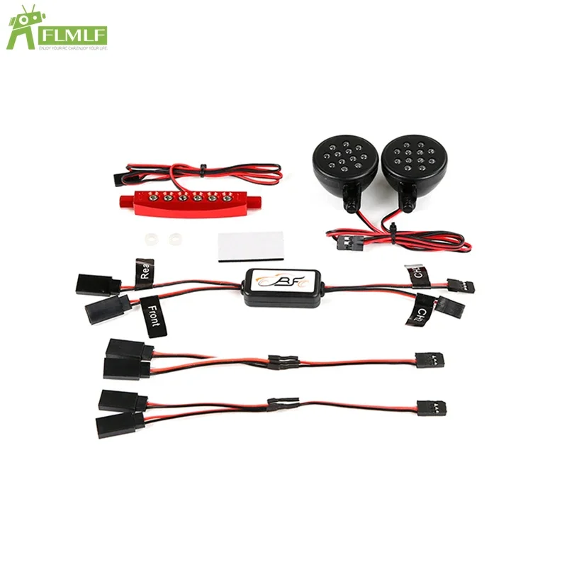 Luz LED + foco delantero + juego de luces traseras 1 apto para 1/5 HPI ROFUN BAHA ROVAN KM BAJA 5B Rc coche juguetes piezas de juegos