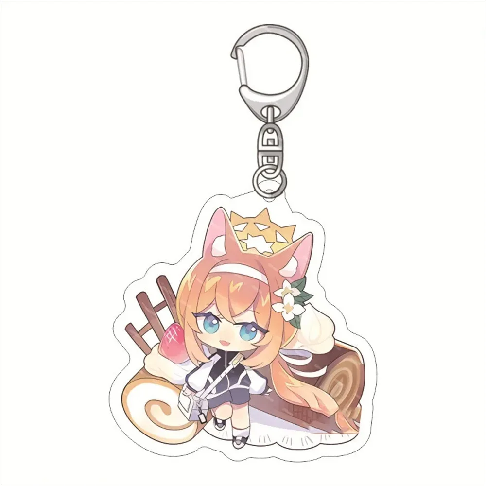 6CM Charm Anime Blue Archive Acrylic Keychain Model Cosplay Characters Ornament Accesorios Goods Collection Gifts