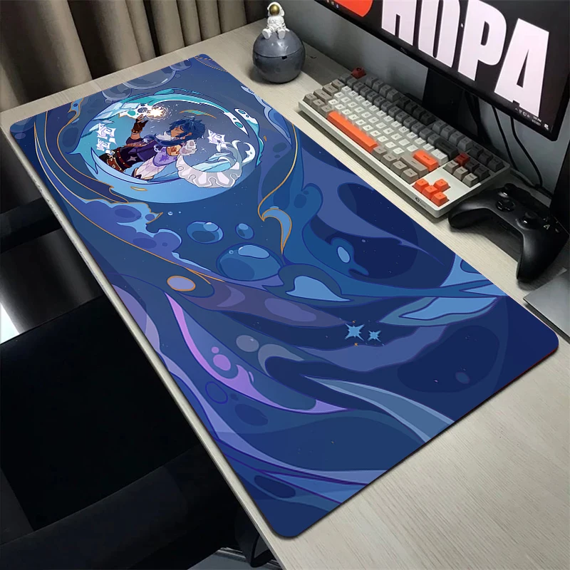 Genshin Impact Mouse Pad Anime Mousepad Laptop Office Gaming Carpets Notebook Play Mats Natural Rubber Table Pads Gamer Desk Mat