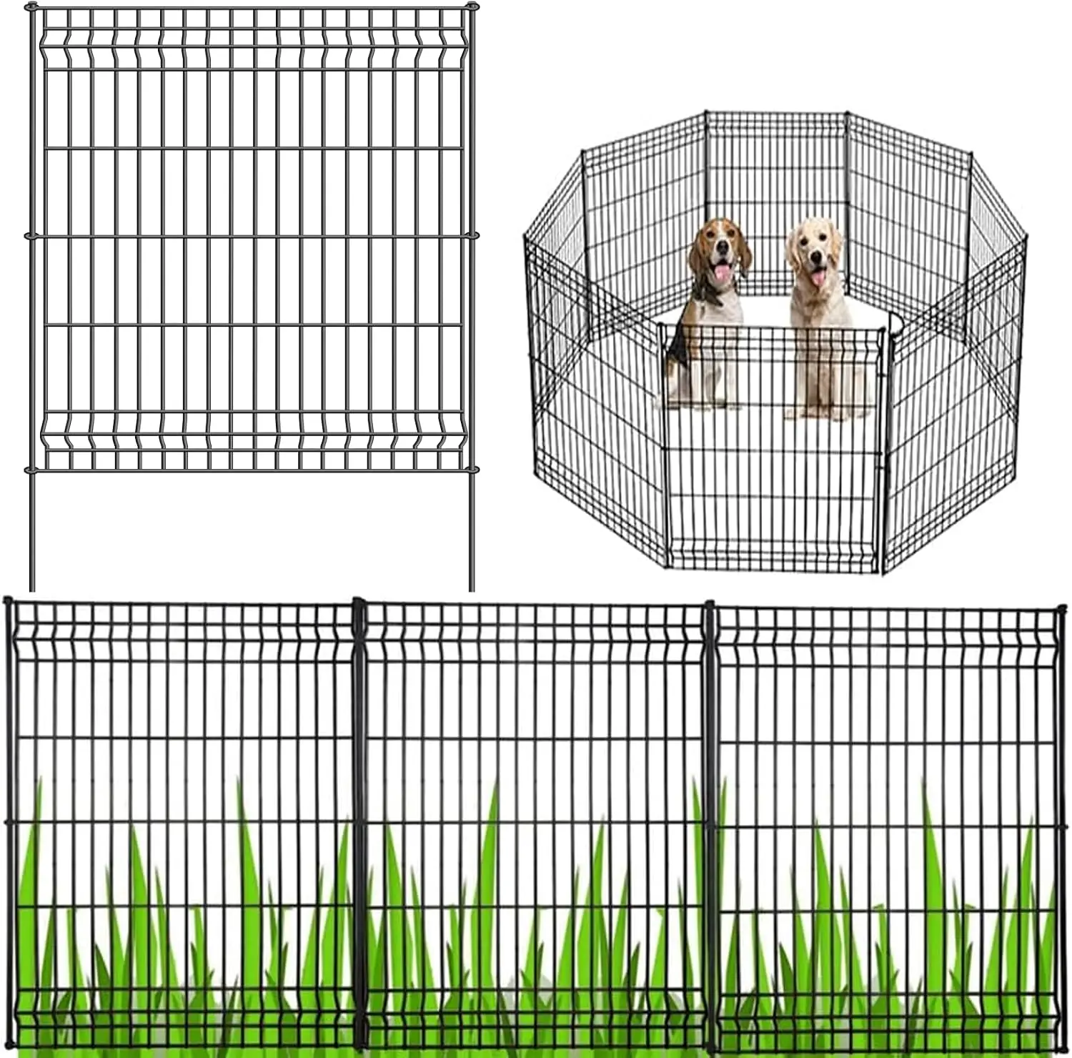No Dig Fence Outdoor Dog Fences,Total 44