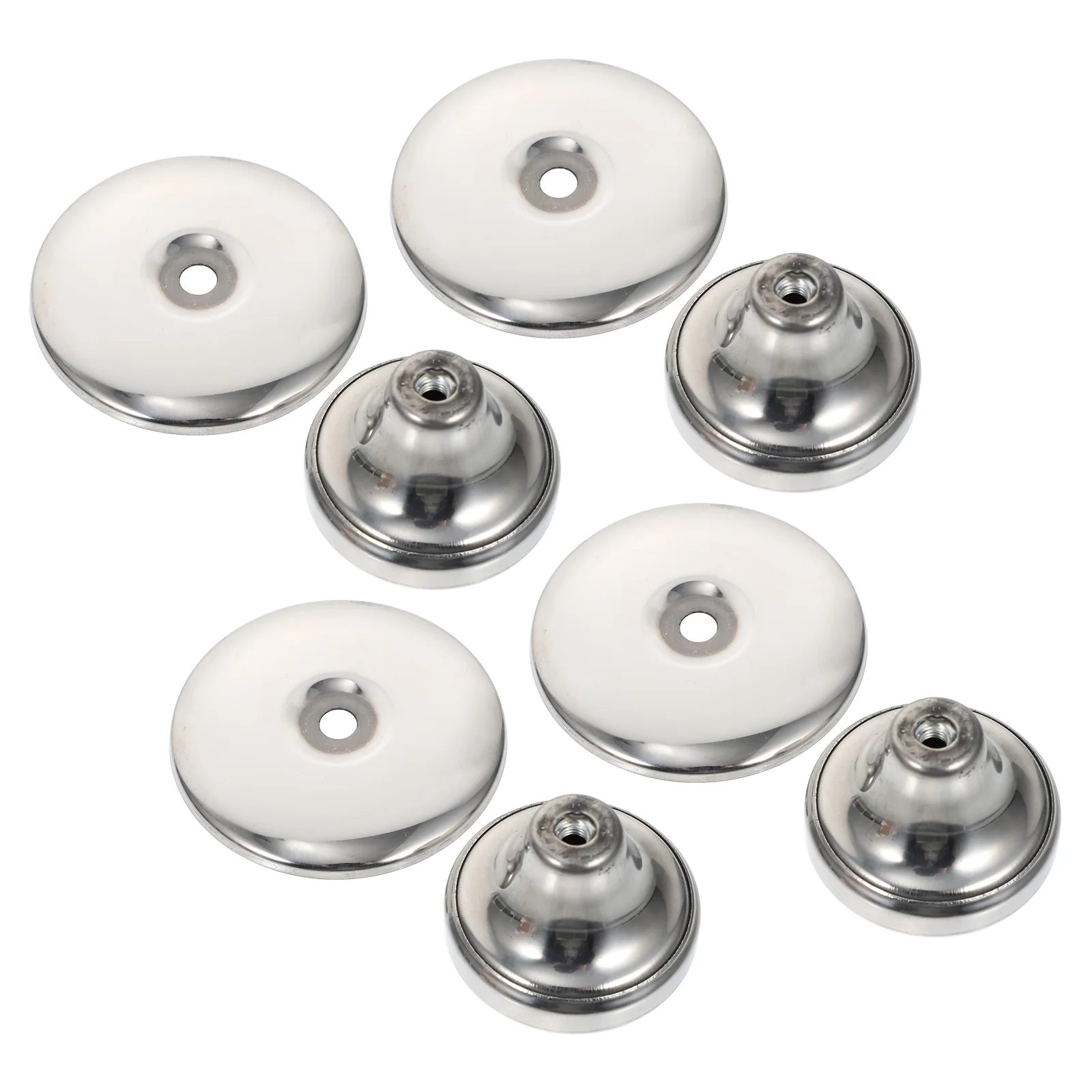 

4 Pcs Universal Pot Lid Top Cap Kettle Foil Pan Protector with Sauce Griddle Accessories Creative Handle Replacement