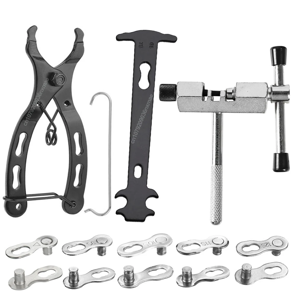 Alicates para eslabones de cadena de bicicleta, divisor de abrazadera, mango antideslizante, abrazadera para cadena de ciclismo, alicates multieslabones, herramienta manual de reparación de extracción, 3 uds.