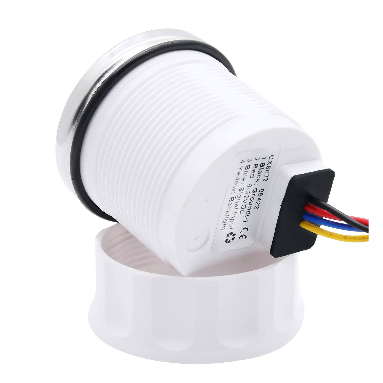 Auto Digital 52mm Kraftstoffstandanzeige mit Alarmleuchte 0-190 Ohm Öltank-Indikator Messgerät Marine Kraftstoffstandsensor 100-600mm Zmfjh – Detail 16