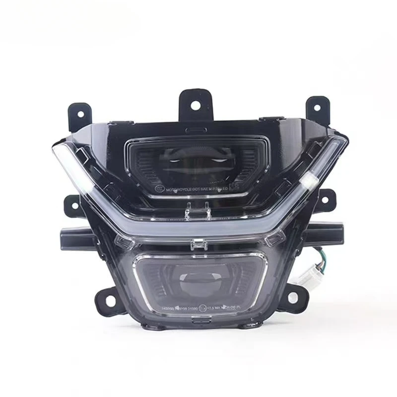 قطع غيار الدراجات النارية الجبهة العلوي كشافات الجمعية ل CFMOTO 450MT CF450MT CF400-8 /8A رئيس ضوء مصباح #2